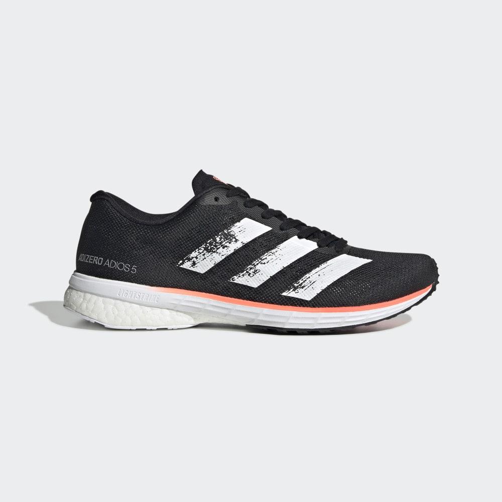 Adidas Women's Adizero Adios 5 Running Shoes Black/White/Coral Ireland EE4301